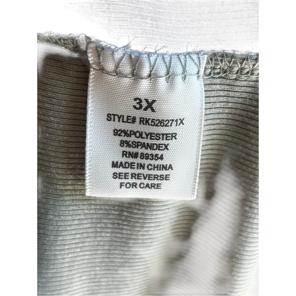 NWT No Comment Plus colorblock ribbed dress Sz 3X - Picture 4 of 6